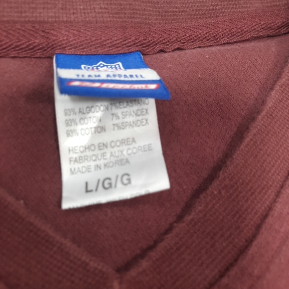 Red Vintage NFL Washington Redskin Pullover Sleeveless Sweat Shirt Large - Picture 2 of 10